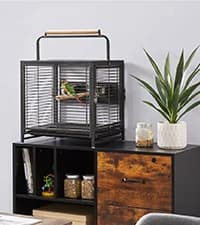 64-Inch Open Top Bird Cage for Parakeets and Cockatiels — collection imagery