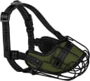 Pitbull Dog Muzzle Reflective Metal Mask Secure Wire Basket Muzzles for Large Sized Dogs Amstaff Soft Cage to