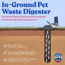 Pet Waste Digester - Pyramid Style - Black with Green