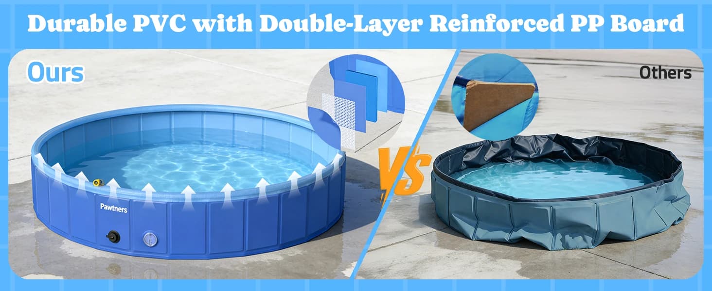 Foldable Dog Pool with Sprinkler and RGB LED Light — collection imagery
