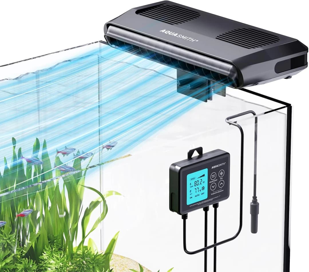 Aquarium Chiller Fan — Fish Tank Cooler with Temperature Control