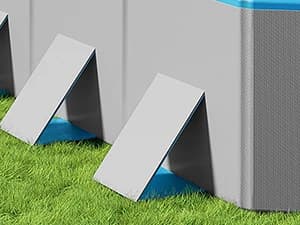 Dog Pool for Large Dogs — Foldable Hard Plastic — Heavy-Duty Composite Material