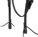 unisex adult Straight Browband Headstall — Black
