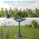 Bird Bath — 28in Outdoor Resin Pedestal
