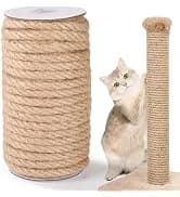 Natural Sisal Rope for Cat Scratcher — 1/4in x 164ft Twine for Cat Tree — collection imagery
