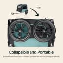 Rover Waggin' Pet and Dog Bike Trailer with Weather-Resistant Canopy and Mesh Shield - Foldable Frame