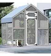 Outdoor Cat Catio Enclosures Large Wooden Cat House Patio for Indoor Cats Feral Cat Shelter with 2 Espace Doors — collection imagery