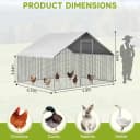 Large Walk-in Chicken Coop with Chicken Run
