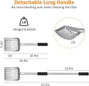 Metal Cat Litter Scoop — Detachable Long Handle Litter Scooper