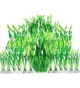 Aquarium Plants — 20 Pack Artificial Fish Tank Plants for Aquarium Decorations (Green) — collection imagery