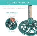 Bird Bath — 28in Outdoor Resin Pedestal