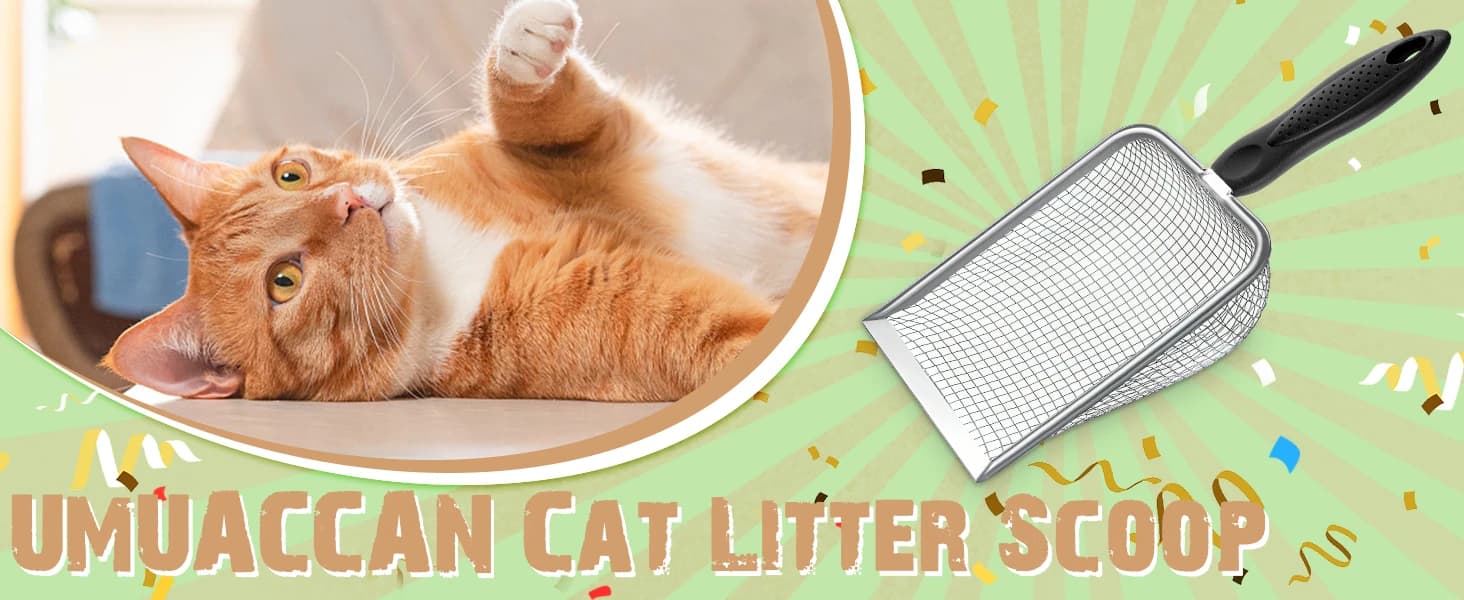 Cat Litter Scoop — Sturdy Litter Cleaner Corner Shovel — product details