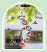 Charming Wind Chimes Hummingbird feeders for Outdoors Hanging ant and bee Proof — collection imagery