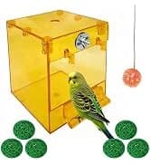 Parakeet Nesting Box — Wood Bird Nest House for Cage — collection imagery