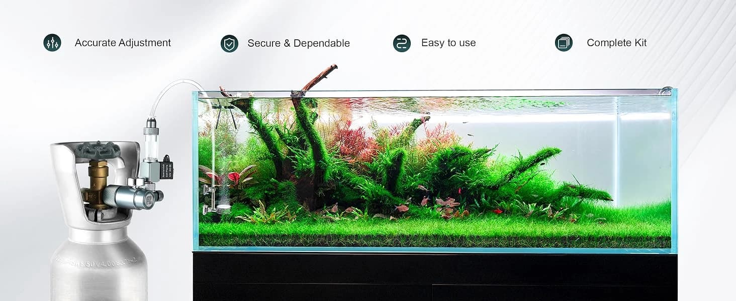Mini Aquarium CO₂ Regulator Kit for CGA320 Side Open CO2 Cylinder — MINI AQUARIUM CO₂ REGULATOR KIT