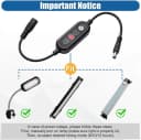 Aquarium Light Timer Dimmer Simulating Sunrise Sunset with Adjustment Brightness Timer 8/10/12h for 5-24V DC
