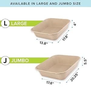Disposable Cat Litter Box Large, 6 Count, Durable Portable for Travel and Home, Eco-Friendly Disposable Litter — collection imagery