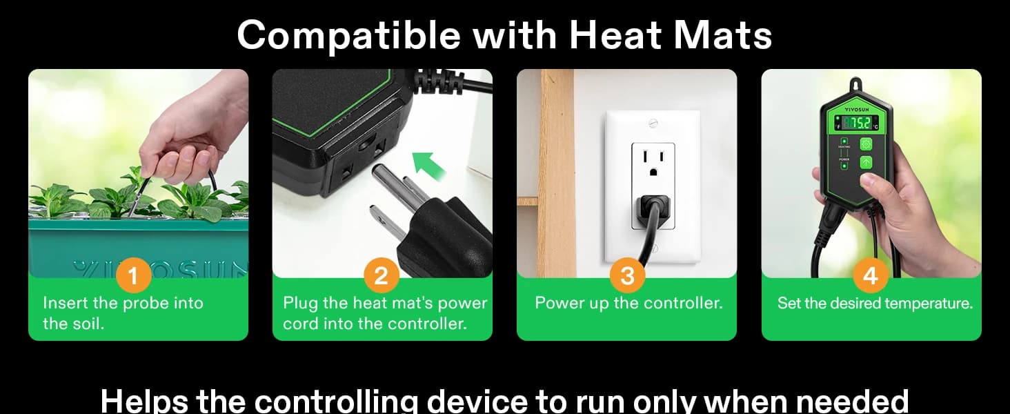 Digital Heat Mat Thermostat Controller — product details
