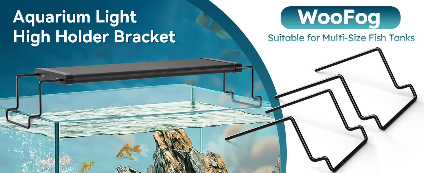 2 Pcs Aquarium Light Riser for Rimmed/Rimless Tanks (Width 3 inch) — product details