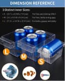 Aquarium Fish Breeding Box Acrylic Hatchery Incubator Tank with Suction Cups Medium Isolation Box for Baby Fish — Pattern Name: Medium