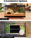 Reptile Terrarium Heat Pad with LCD Digital Aquarium Thermometer