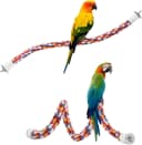 Bird Rope Perches — Parrot Toys 33 inches Rope Bungee Bird Toy (33 inches)[1 Pack]