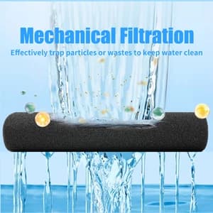 2 Pack Aquarium Bio Sponge Filter Media Pad Cut-to-Size Open Cell Foam Sheet for Fish Tank Sump (9" x 9" x — collection imagery