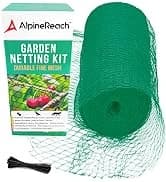Koi Pond Netting Kit 15 x 20 ft Black Heavy Duty Woven Fine Mesh Net Cover for Leaves - Protects Koi Fish from — collection imagery