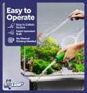 Fish Tank Cleaner - Turtle Tank Accessories - Gravel Vacuum for Aquarium - Hand Siphon Hose to Remove and