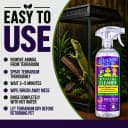 Amazing Reptile and Amphibian Terrarium Cleaner and Odor Eliminator - Just Spray/Wipe - Safely & Easily Removes