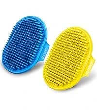 Dog Bath Brush — Dog Shampoo Brush With Adjustable Ring Handle Long Bristles — collection imagery