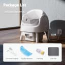 Self Cleaning Litter Box — Open Top Automatic Litter Box for Multiple Cats