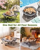 Raised Dog Bed with Cooling Mat