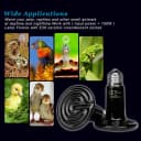 Reptile Heat Bulb 50W 2PCS Ceramic Heating Emitter Lamp