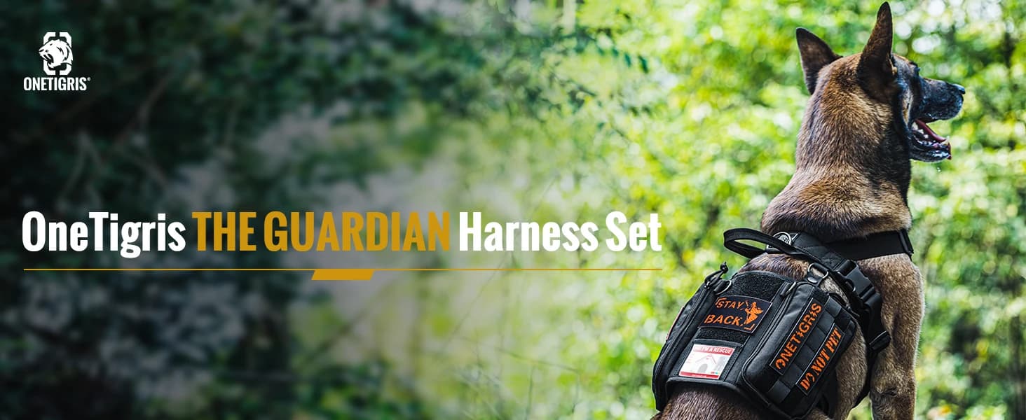 Service Dog Vest Harness, Service Dog Cape Guardian Dog Backpack Harness with Pouches Dog Saddle Bag for Small — product details