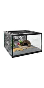 11 Gallon Tall Reptile Glass Tank 12"x12"x18",Pre-Assembled Vertical Terrarium Enclosure with Front Openning — product details