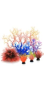 Aquarium Plants — 20 Pack Artificial Fish Tank Plants for Aquarium Decorations (Green) — product details