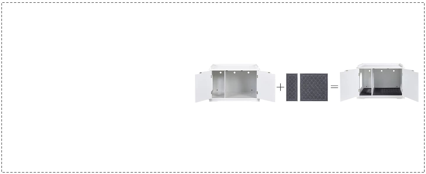 Cat Litter Box Enclosure Furniture — Perfect to use together