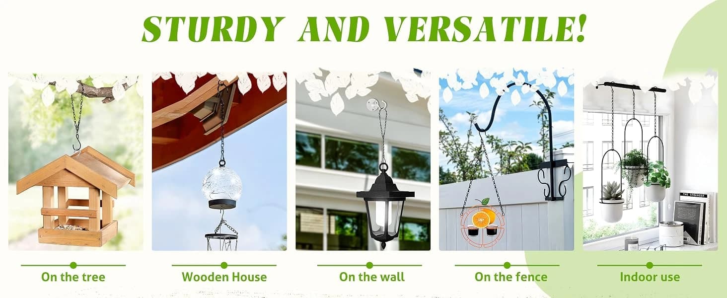 4-Pack 25.5 Inch Hanging Chain with Hooks for Hanging Bird Feeders — product details