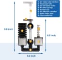 Aquarium Sponge Filter Fish Tank Foam Filter Quiet Submersible Bio Sponge Filter with 2 Spare Sponges and 1 Bag