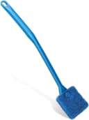 Fish Tank Cleaner with Five Sided Sponge Brush and Long Handle Aquarium Scrubber Alage Scraper for Glass