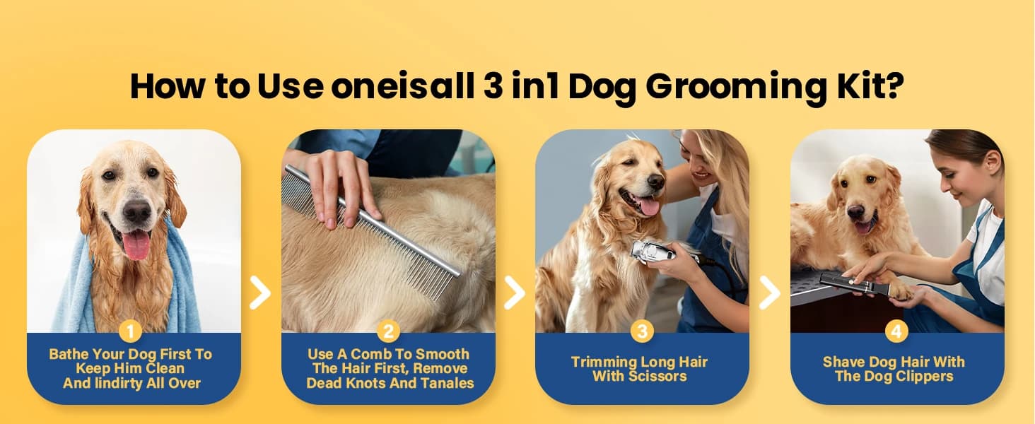 Dog Clippers Grooming Kit for Thick Coats and Heavy Duty — collection imagery