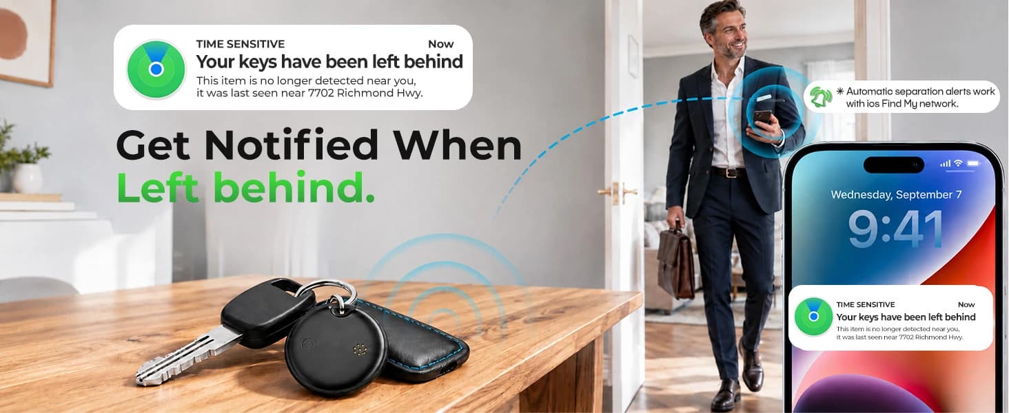 2026 Air Tags 4 Pack Tracker Tag for Android and iOS - Bluetooth Tracker with IP68 Waterproof — collection imagery