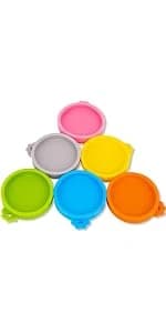 6 packs Pet Food Can Lids — Food Safe BPA-Free and Dishwasher Safe — product details