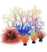 Aquarium Plants — 20 Pack Artificial Fish Tank Plants for Aquarium Decorations (Green) — collection imagery