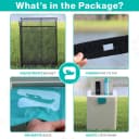 Pet Waste Station with Activated Carbon Filter and DualVent Odor Control - Outdoor Dog Poop Trash Can with 200