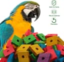 Bird Toys: 100 Pcs Wooden Blocks