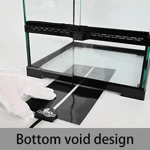 11 Gallon Tall Reptile Glass Tank 12"x12"x18",Pre-Assembled Vertical Terrarium Enclosure with Front Openning — collection imagery