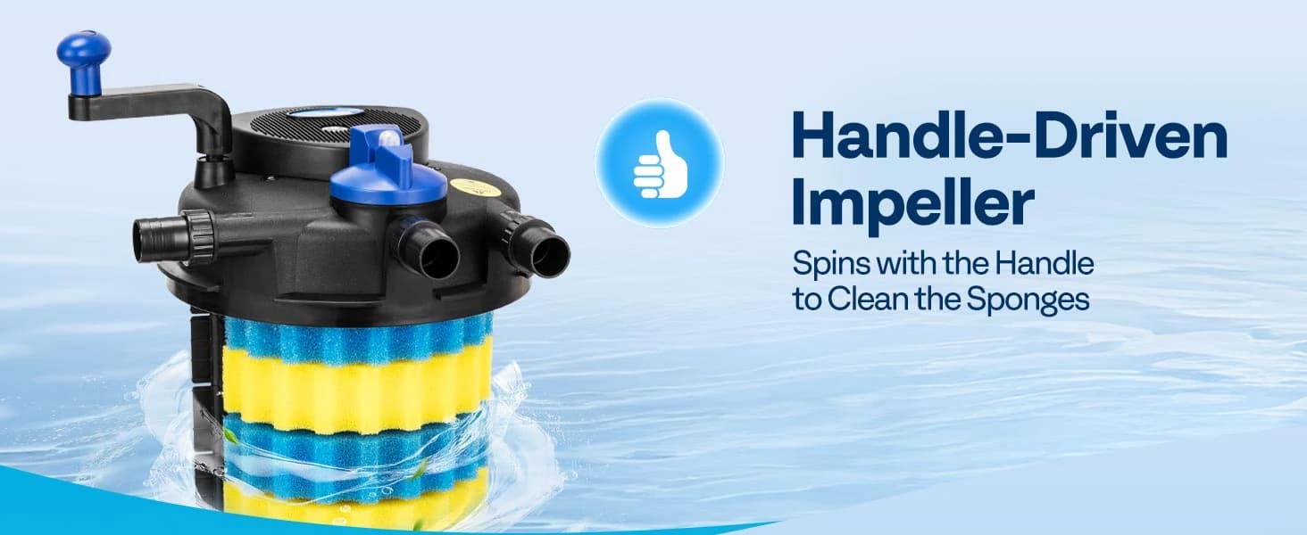 1580GPH Bio Pressure Pond Filter with 13W Light for Various Ponds — collection imagery