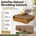 Parrot Chew Toy — Shreddable Cardboard Bird Platform